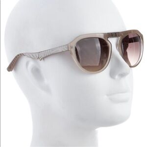 Vera Wang Yuna round sunglasses with foldable arms in grey resin